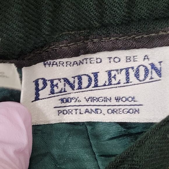 Vintage Pendleton Wool Pants Womens 4 27x27 Green Lined - Picture 5 of 16